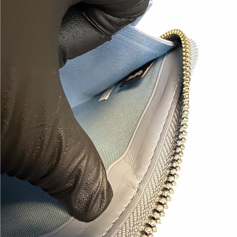 Coach Khaki & Pool Zip Around Wallet (A491) - Picture 9 of 10